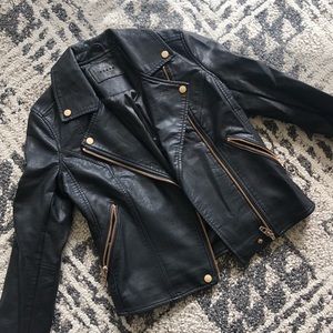 Blank NYC Vegan Leather Moto Jacket